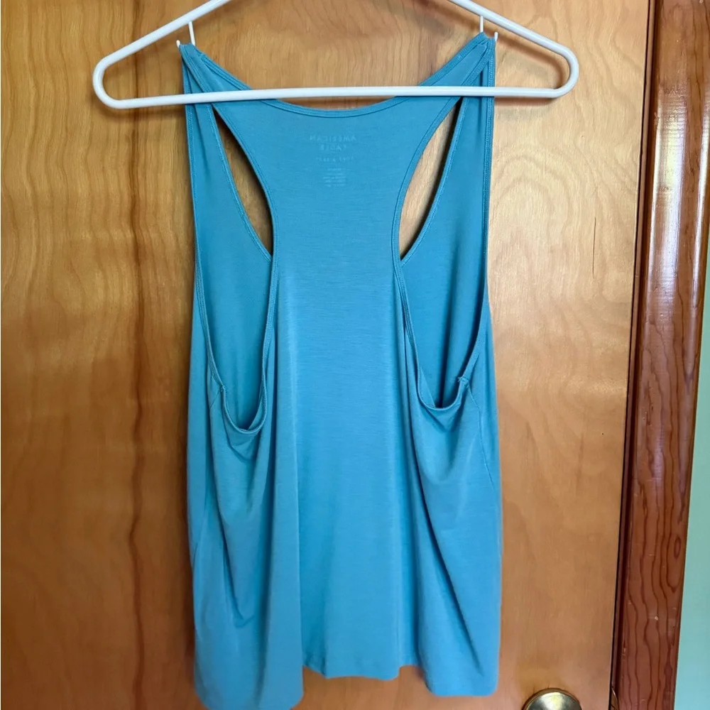 American Eagle Outfitters Teal Blue Racerback Tank Top - Picture 4 of 4